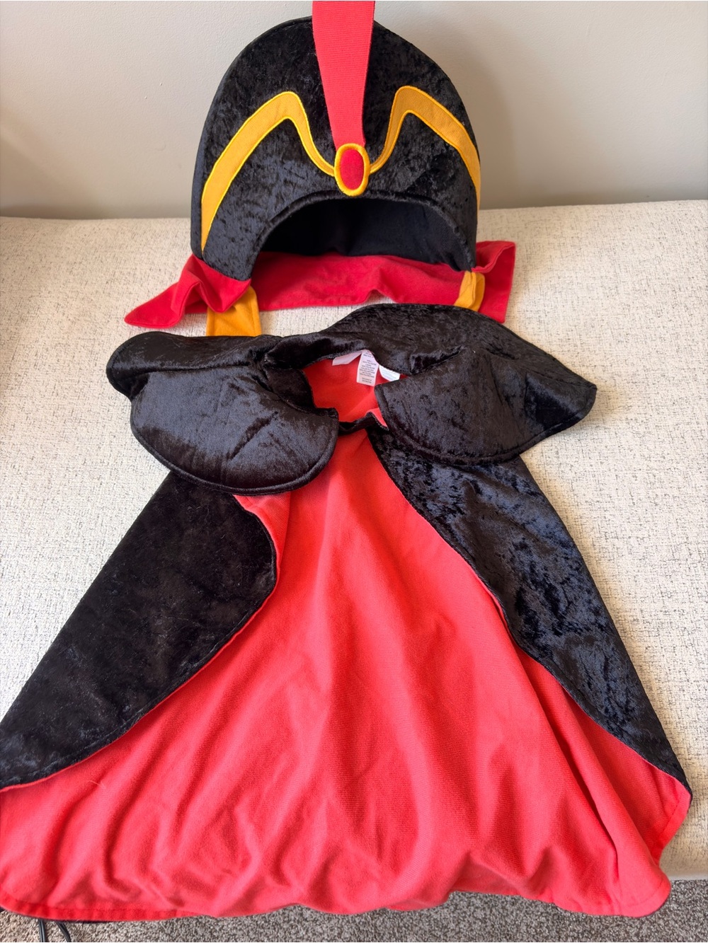 NWT Disney Villains Jafar Dog Costume Cape and Hood - Size Medium / LargE